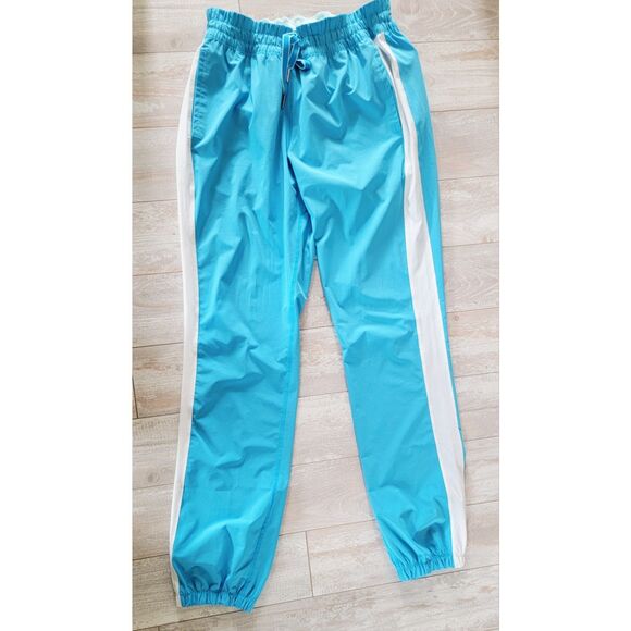 Lululemon 8 Work It‎ Out Track Pant Kayak Aquamarine Whitr Size 8 Pckts - Picture 1 of 11